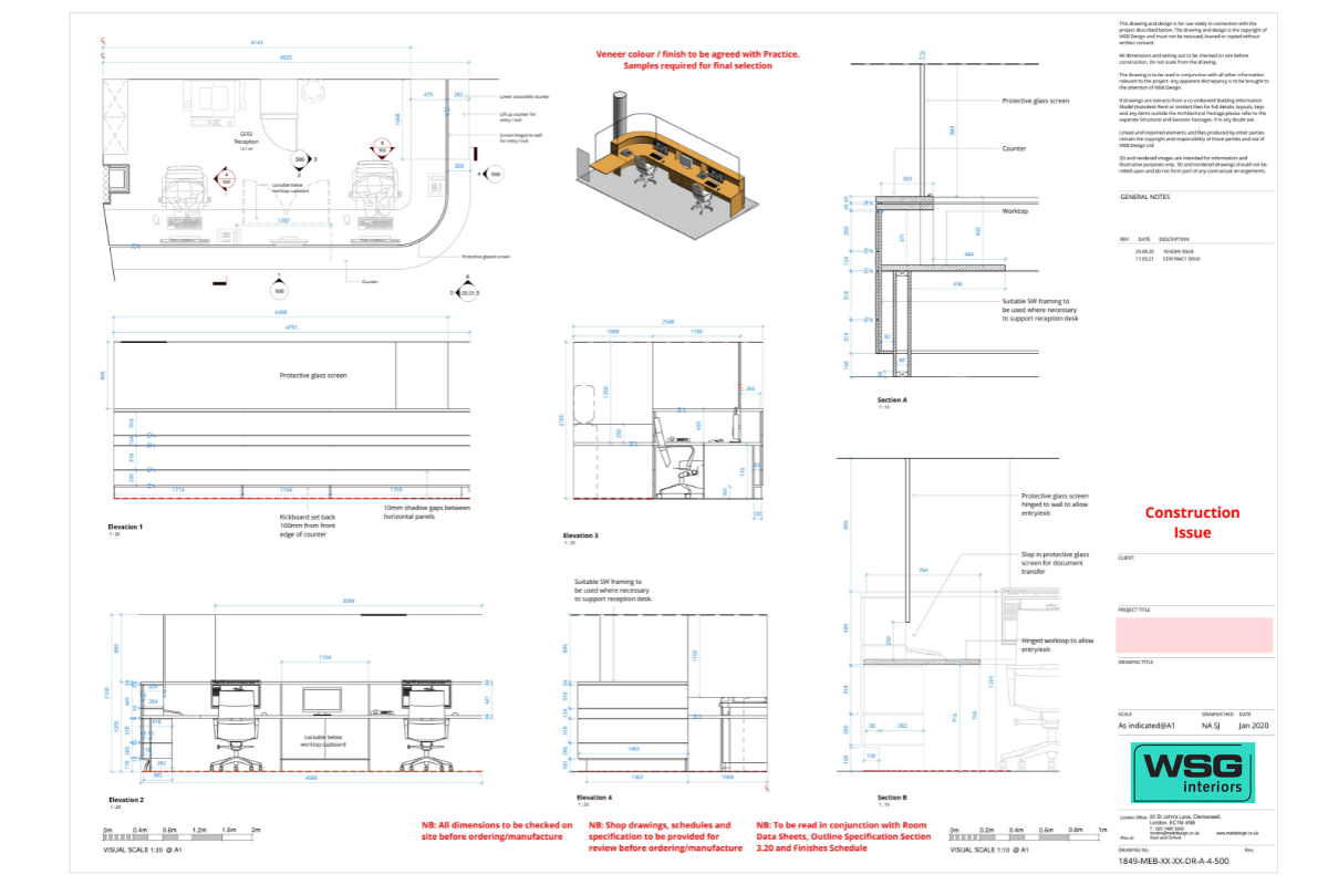 WSG Technical Drawings